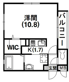 アルファ・オメガαΩ【103号室】の間取り