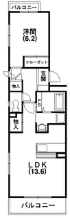 コンコード【302号室】の間取り