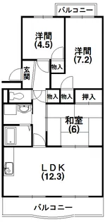 トピア清龍I【3階】の間取り