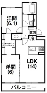 エスアイレジデンス E【102号室】の間取り