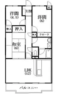 ヴィラクリア【103号室】の間取り