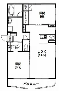 グランツ【101号室】の間取り