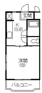 サンアベニューI【306号室】の間取り