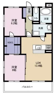 リッツ フィールド【403号室】の間取り