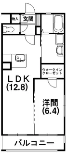 グランドール立野【305号室】の間取り