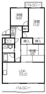 パディ【101号室】の間取り