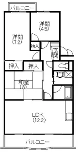 パディ【302号室】の間取り