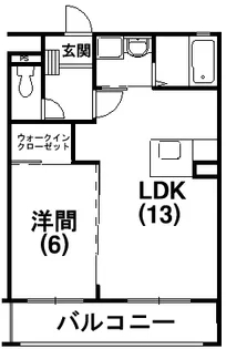 エクセルシア【105号室】の間取り