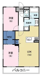 リザイアK【4階】の間取り