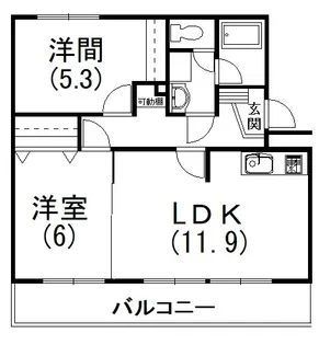 アルテール飯田【1階】の間取り