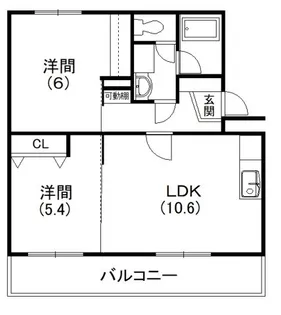 メディオ初生弐番館【3階】の間取り