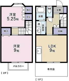 モンターニュII番館【1階】の間取り