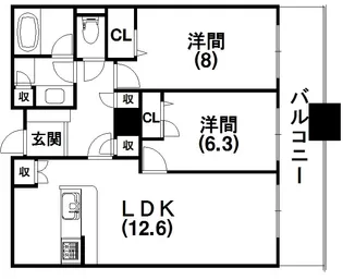 D’sTower【808号室】の間取り