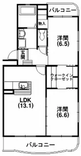 メテオール【1階】の間取り