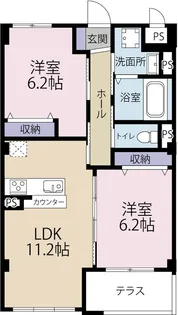 ルベルジュ【102号室】の間取り