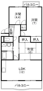 ハイツラスター【303号室】の間取り