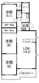 コンフォード杉本【2階】の間取り