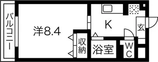 有玉北クローバービル【301号室】の間取り