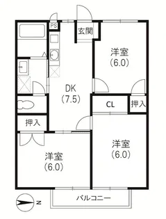 ベルツリーI【1階】の間取り