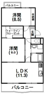 ピアンテ四ツ池【3階】の間取り