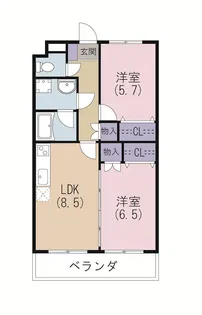 エリアcb【3階】の間取り