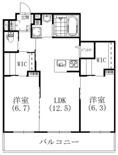 リライフ楊子【104号室】の間取り
