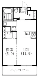 リライフ楊子【406号室】の間取り