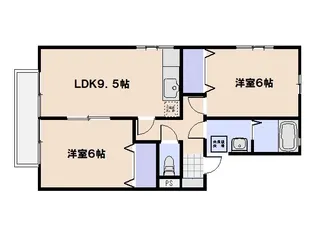 スペランツァ【102号室】の間取り