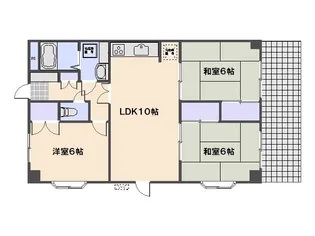 シャルム肥後【301号室】の間取り