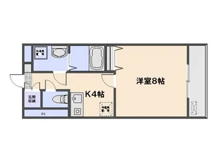 竹田ビル弐番館【203号室】の間取り