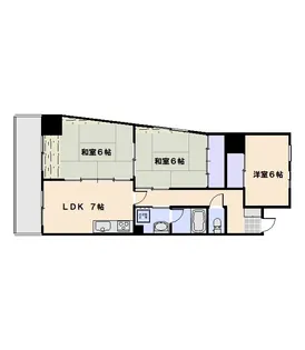 ユーアイビル【306号室】の間取り