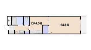 広電コイン通りビル【405号室】の間取り