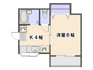パルコ中央【108号室】の間取り