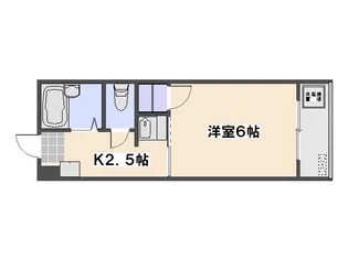 ビレッジ中央【406号室】の間取り