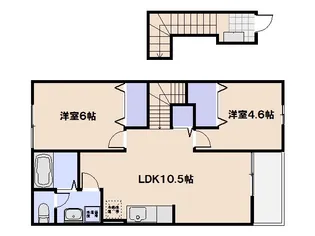 グランツ品草II【2階】の間取り