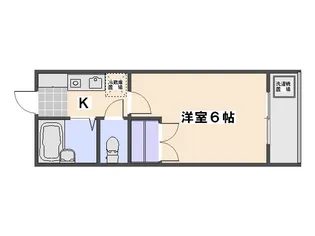 エステートベネフィットK&R【2階】の間取り