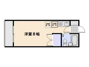 パインハウスI【303号室】の間取り