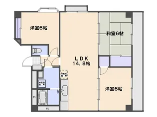 クレアテラ五日市【801号室】の間取り