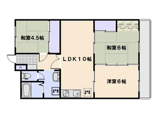 山陽マンション【502号室】の間取り