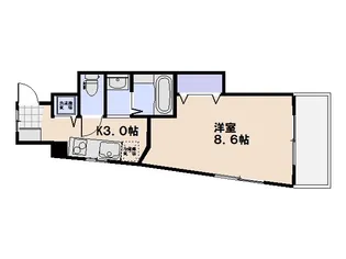 クレスト池之子【504号室】の間取り