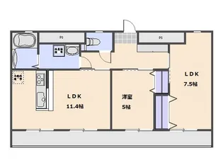 C.C.COURT五日市駅前【4階】の間取り