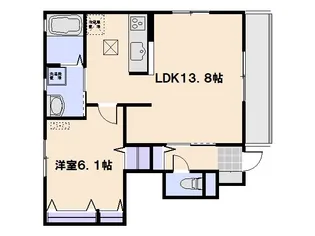 グランドール 壱番館【1階】の間取り