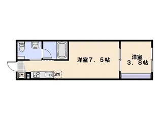 エストレビータ【105号室】の間取り