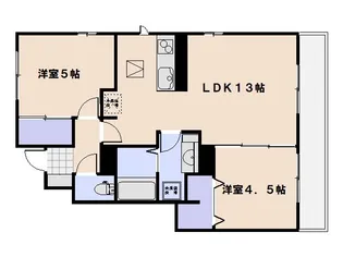 フ・ミール5号館【1階】の間取り