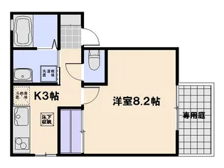 パラッツオIII【1階】の間取り