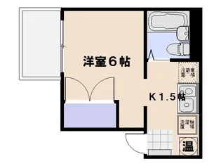 サンライズ五日市中央5丁目ビル【401号室】の間取り