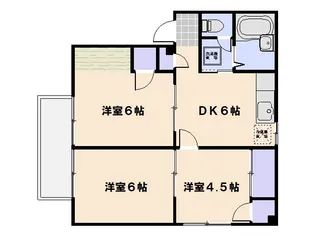 Iタウン【102号室】の間取り