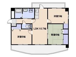 エラーヴル楽々園【603号室】の間取り