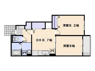 グラン・シャリオI【1階】の間取り