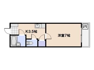 パルコープ五日市【404号室】の間取り